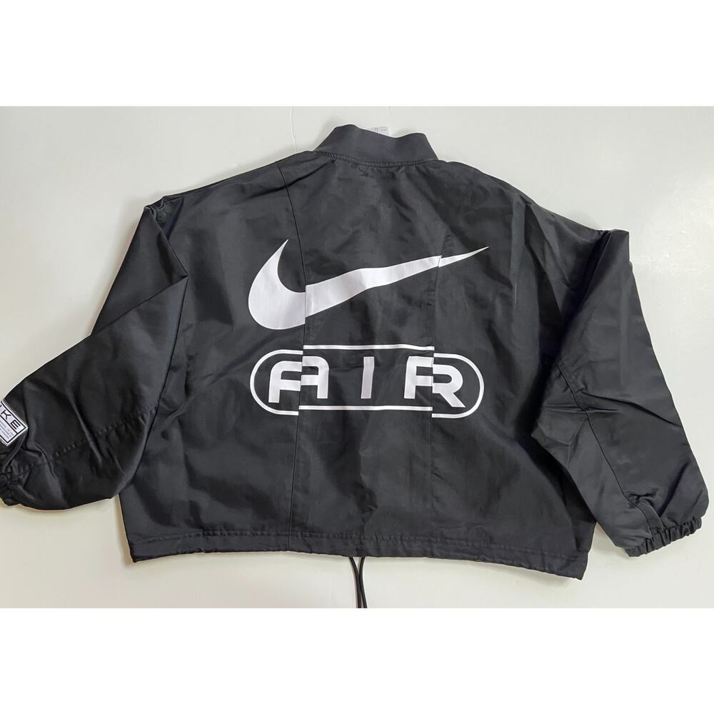 Nike Air Oversized Woven Bomber Jacket Black FN1908-010 Women’s Size M - Picture 9 of 16